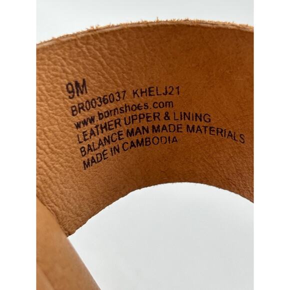 Børn Shoes EMILY BR0036037 Women's NEW Platform Sandals Tan US Size 9 NIB - Picture 10 of 11